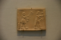 Cylinder Seal of the Priest-King at the Louvre Museum